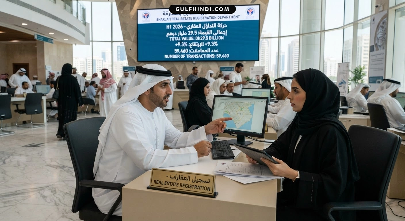 Sharjah Real Estate News: शारजाह में प्रॉपर्टी का कारोबार बढ़ा, 6 महीने में 29.5 अरब दिरहम का हुआ लेनदेन.