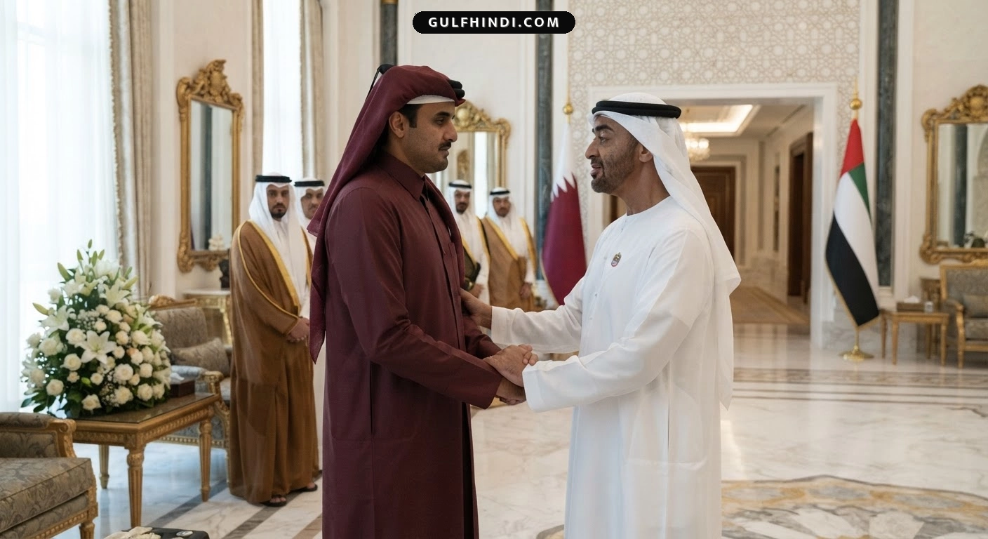 UAE के राष्ट्रपति ने कतर का किया दौरा, शेख हमद बिन खलीफा अल थानी के निधन पर जताया दुख