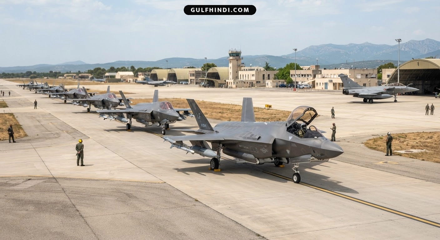 Middle East में अमेरिका की बड़ी सैन्य हलचल, 9 F-35 फाइटर जेट्स को यूरोप से मध्य पूर्व शिफ्ट किया गया.