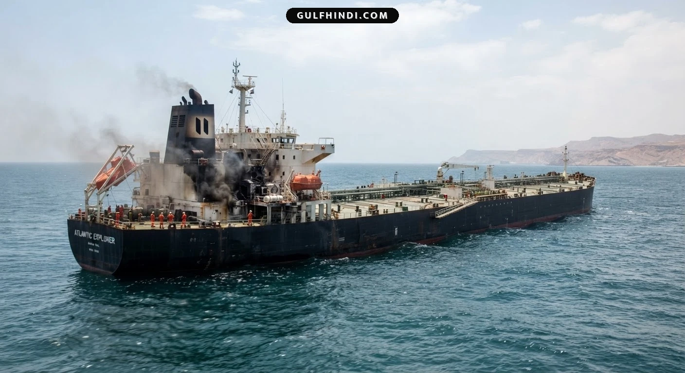 Oman के पास टैंकर पर अज्ञात हमले से हड़कंप, इंजन हुआ खराब, इलाके में सुरक्षा बढ़ी