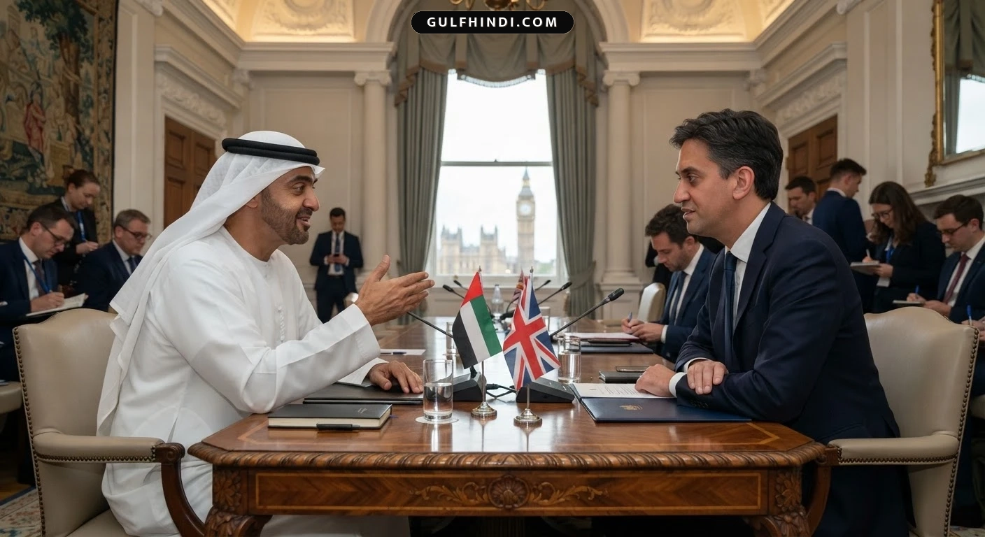 UAE और UK के बीच मजबूत हुए रिश्ते, शेख अब्दुल्ला ने लंदन में ब्रिटिश विदेश मंत्री से की अहम मुलाकात